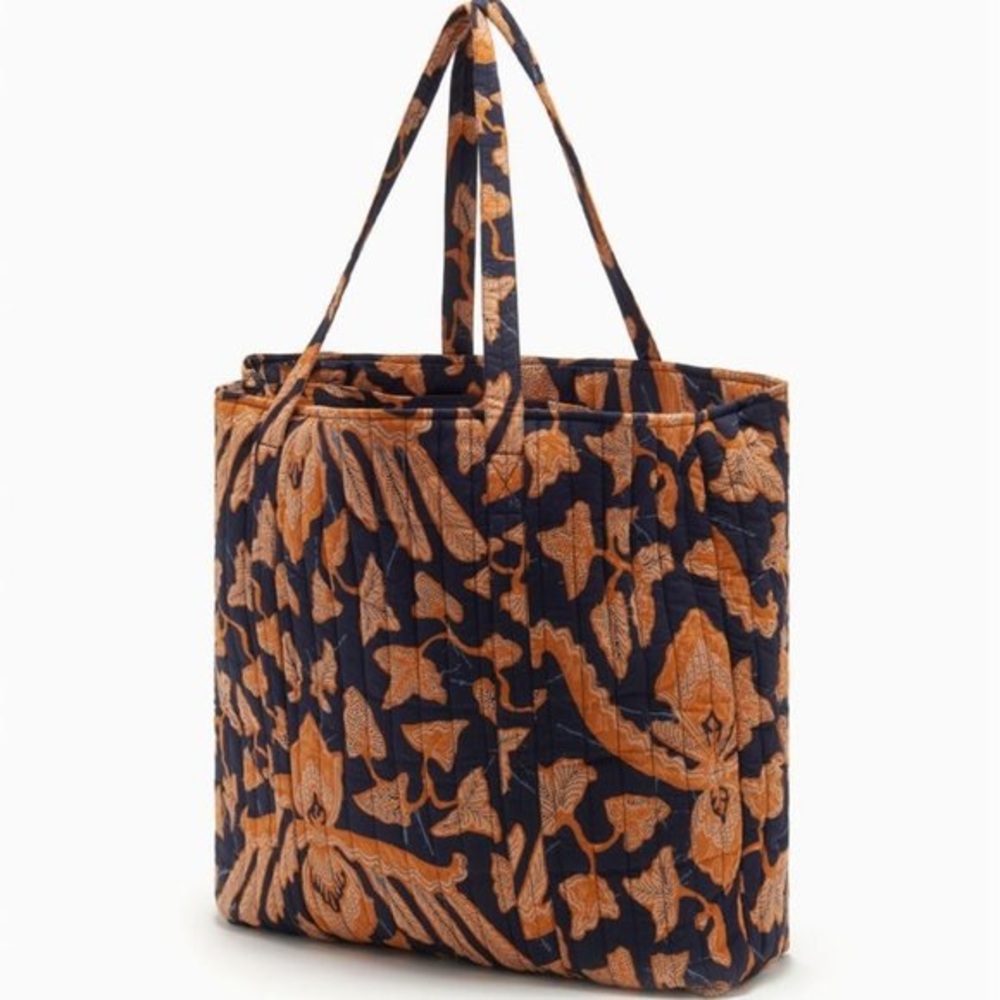 ULLA JOHNSON KALENA TOTE MIDNIGHT BLUE NWT